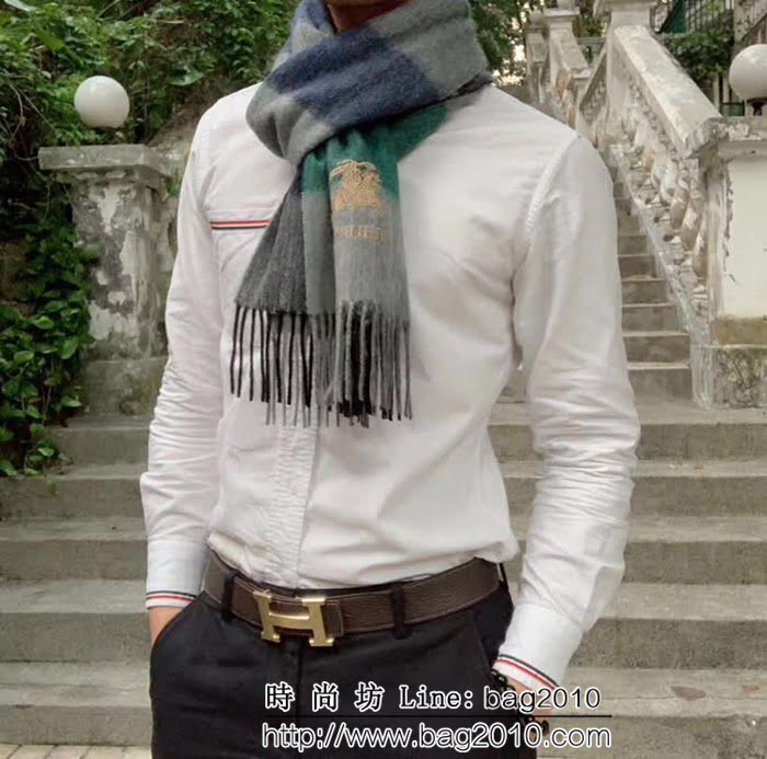 BURBERRY巴寶莉 純正羊毛男士圍巾 LLWJ6421